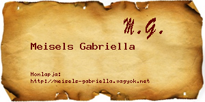 Meisels Gabriella névjegykártya
